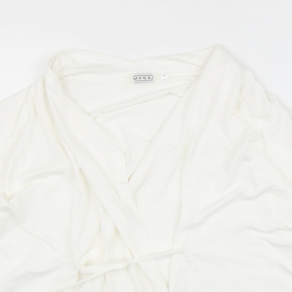 Masai Womens White   Wrap T-Shirt Size M