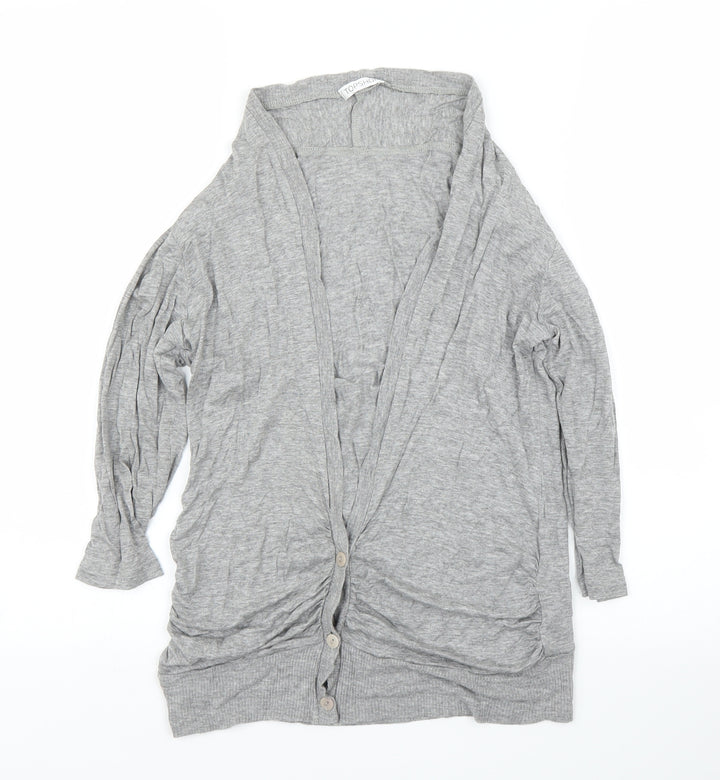 Topshop Womens Grey   Cardigan Jumper Size 10