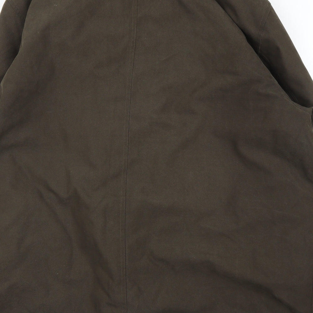 Frank Eden Mens Brown   Overcoat Coat Size 3XL