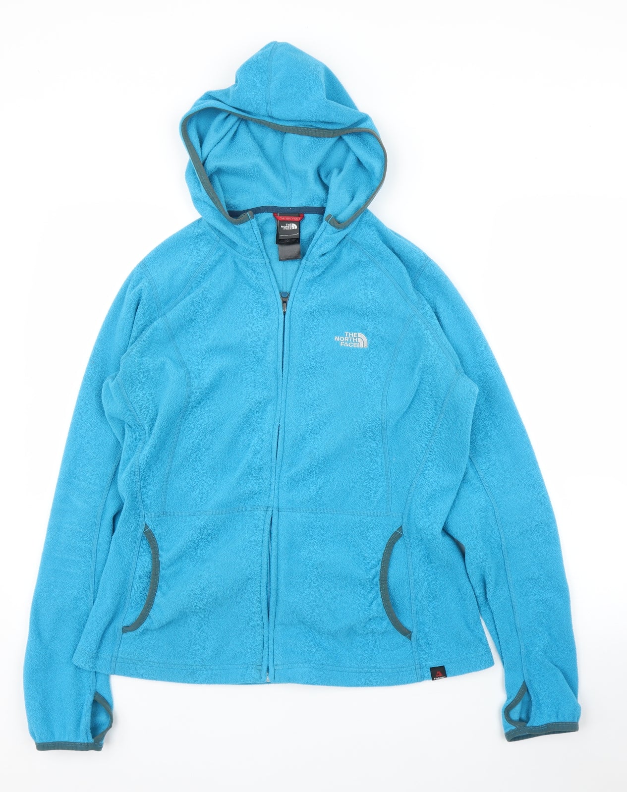 North Face Womens Blue   Full Zip Hoodie Size L