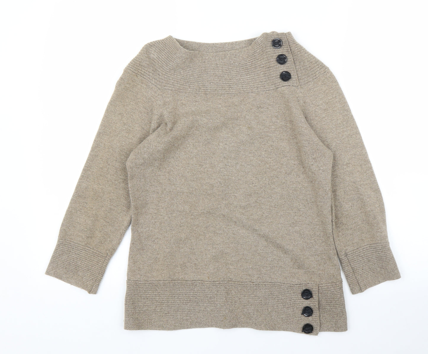 M&S Womens Brown   Pullover Jumper Size 12