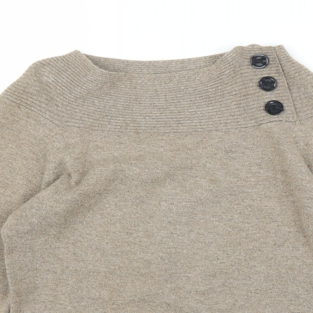 M&S Womens Brown   Pullover Jumper Size 12