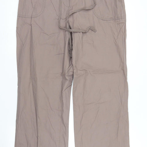 M&S Womens Brown   Trousers  Size 14 L30 in