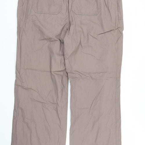 M&S Womens Brown   Trousers  Size 14 L30 in