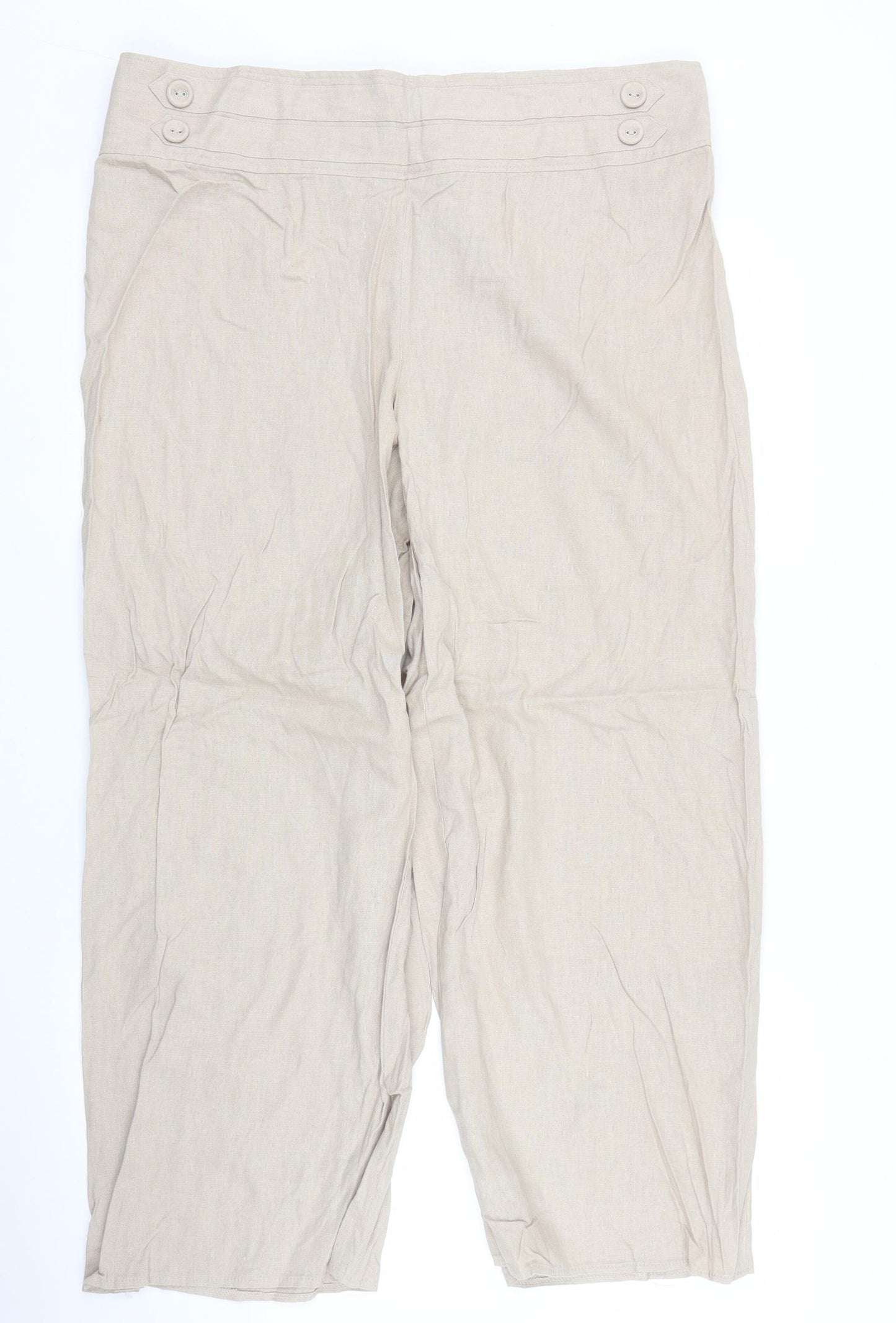 Evie Womens Beige   Trousers  Size 18 L25 in