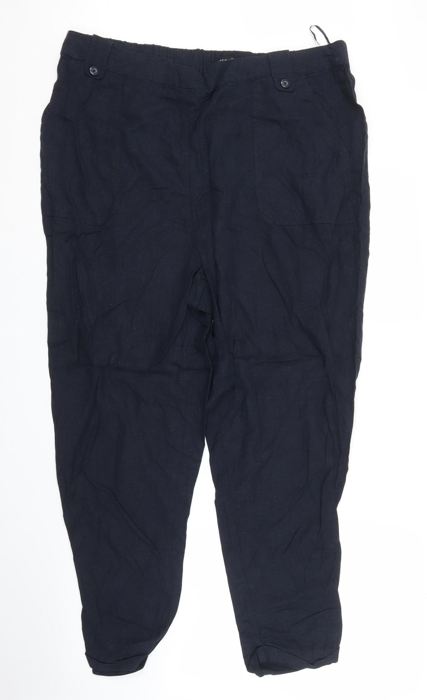 New Look Womens Blue   Bloomer Trousers Size 18 L26 in