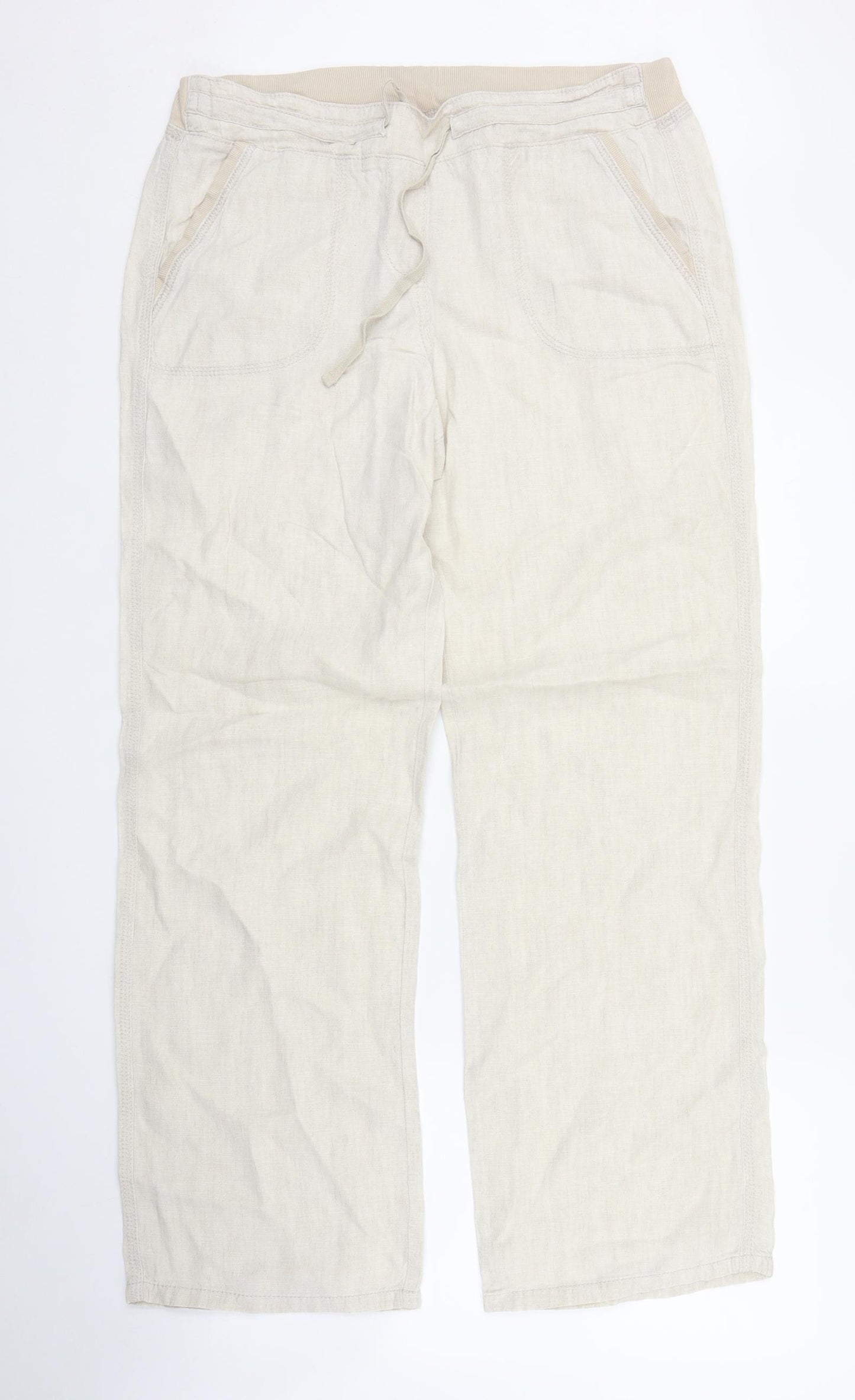 Preworn Womens Beige   Trousers  Size XL L30 in