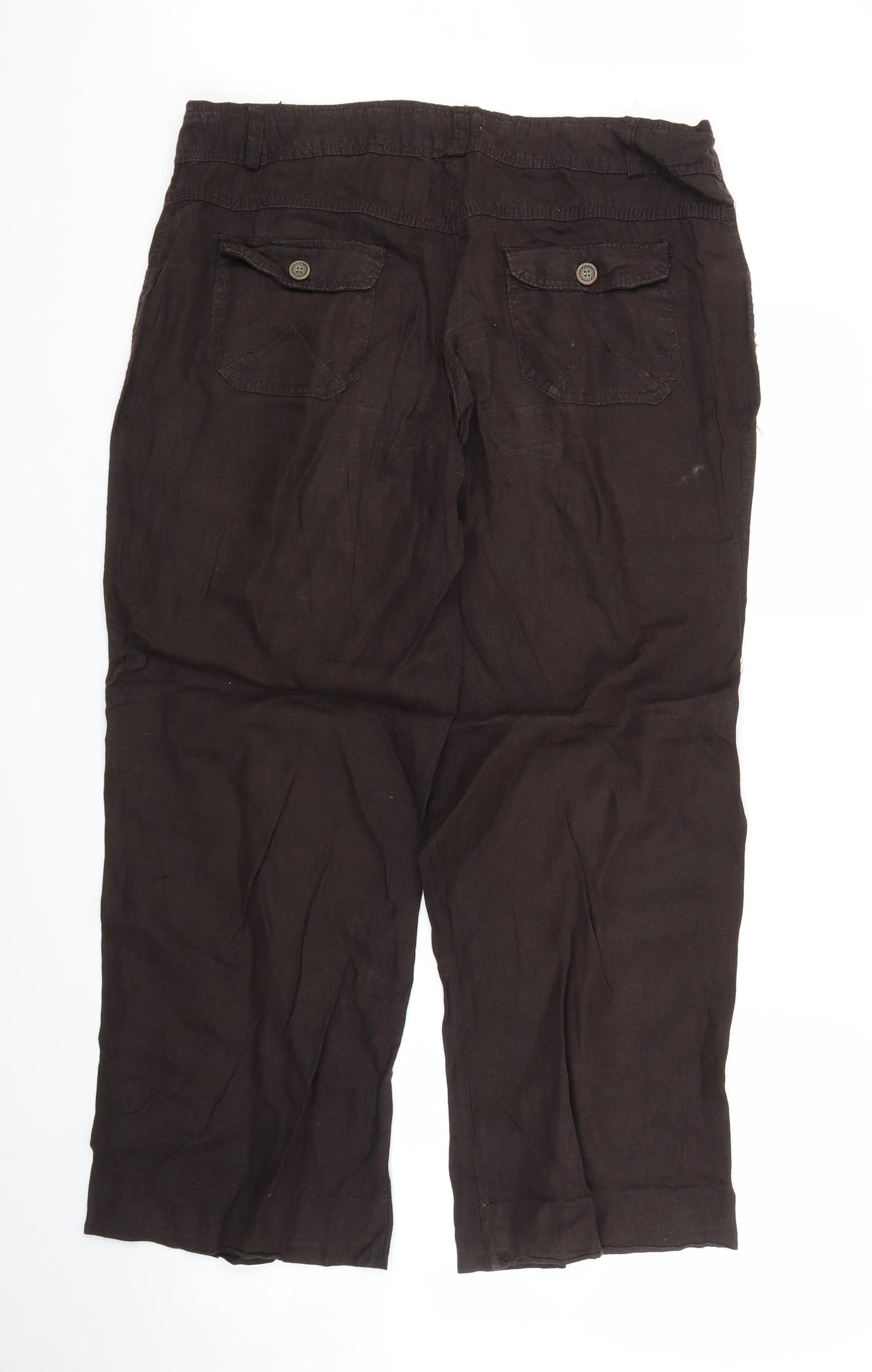 Primark Womens Brown   Trousers  Size 12 L27 in