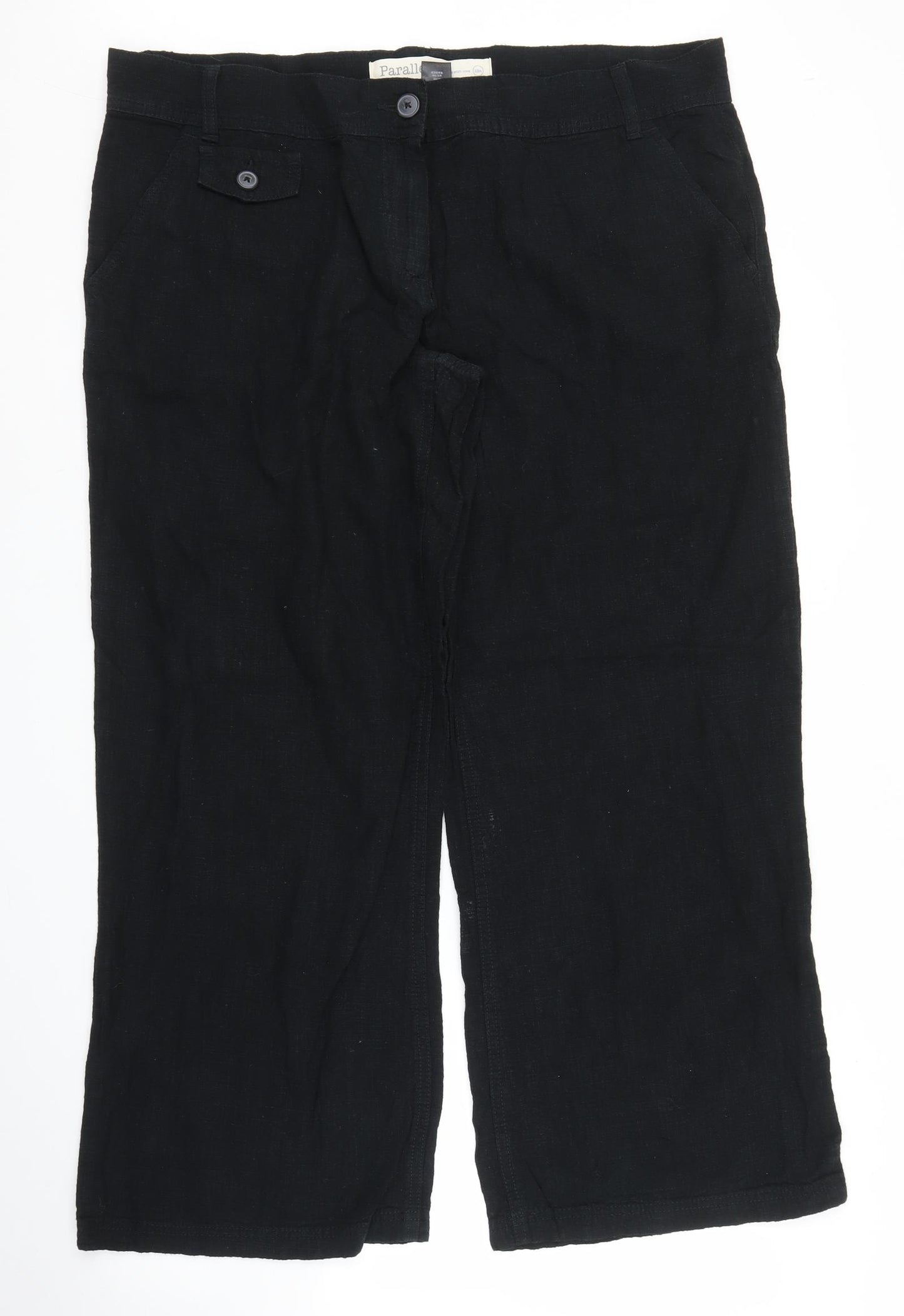 NEXT Womens Black   Trousers  Size 18 L28 in