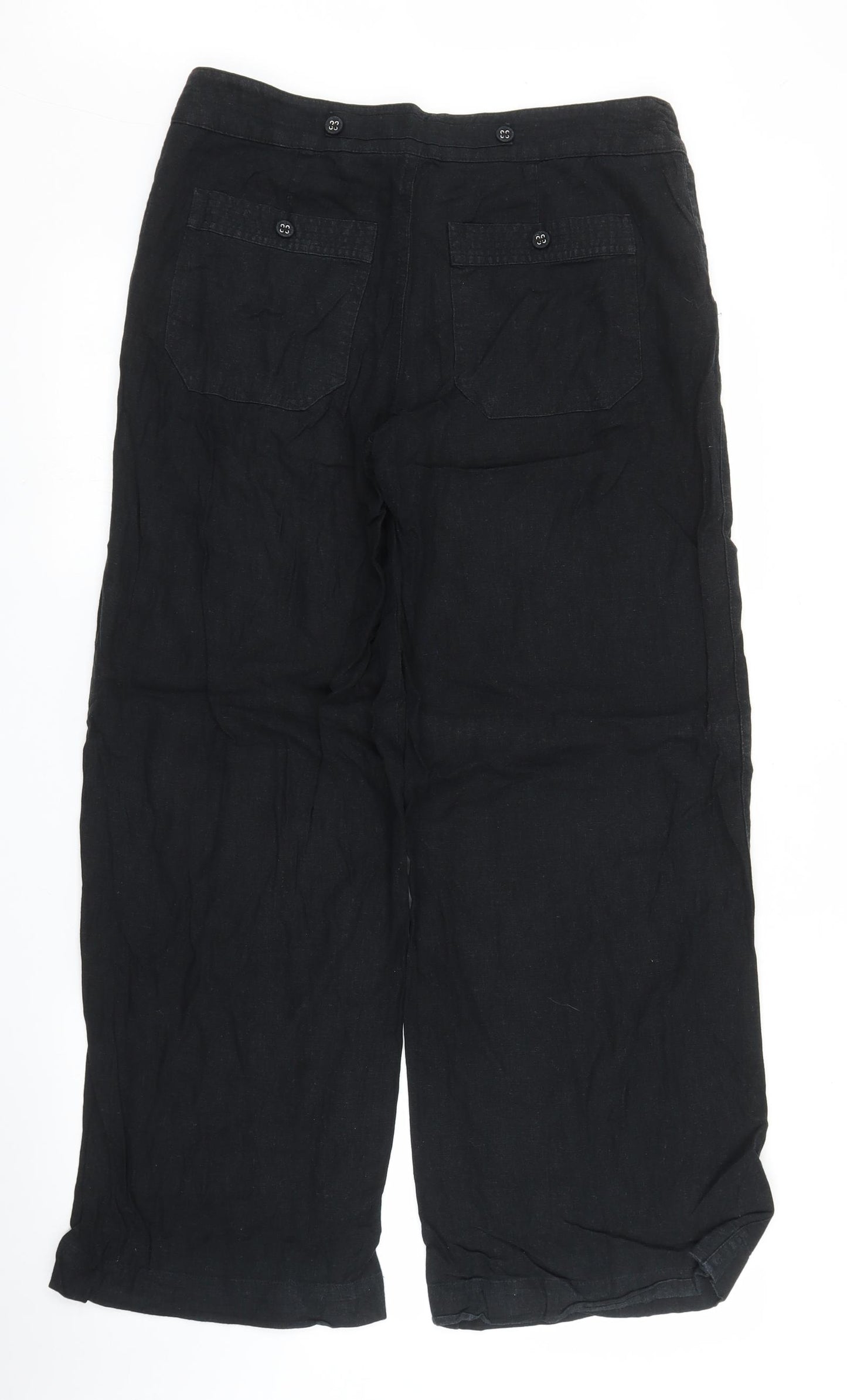 South Womens Black   Trousers  Size M L27 in