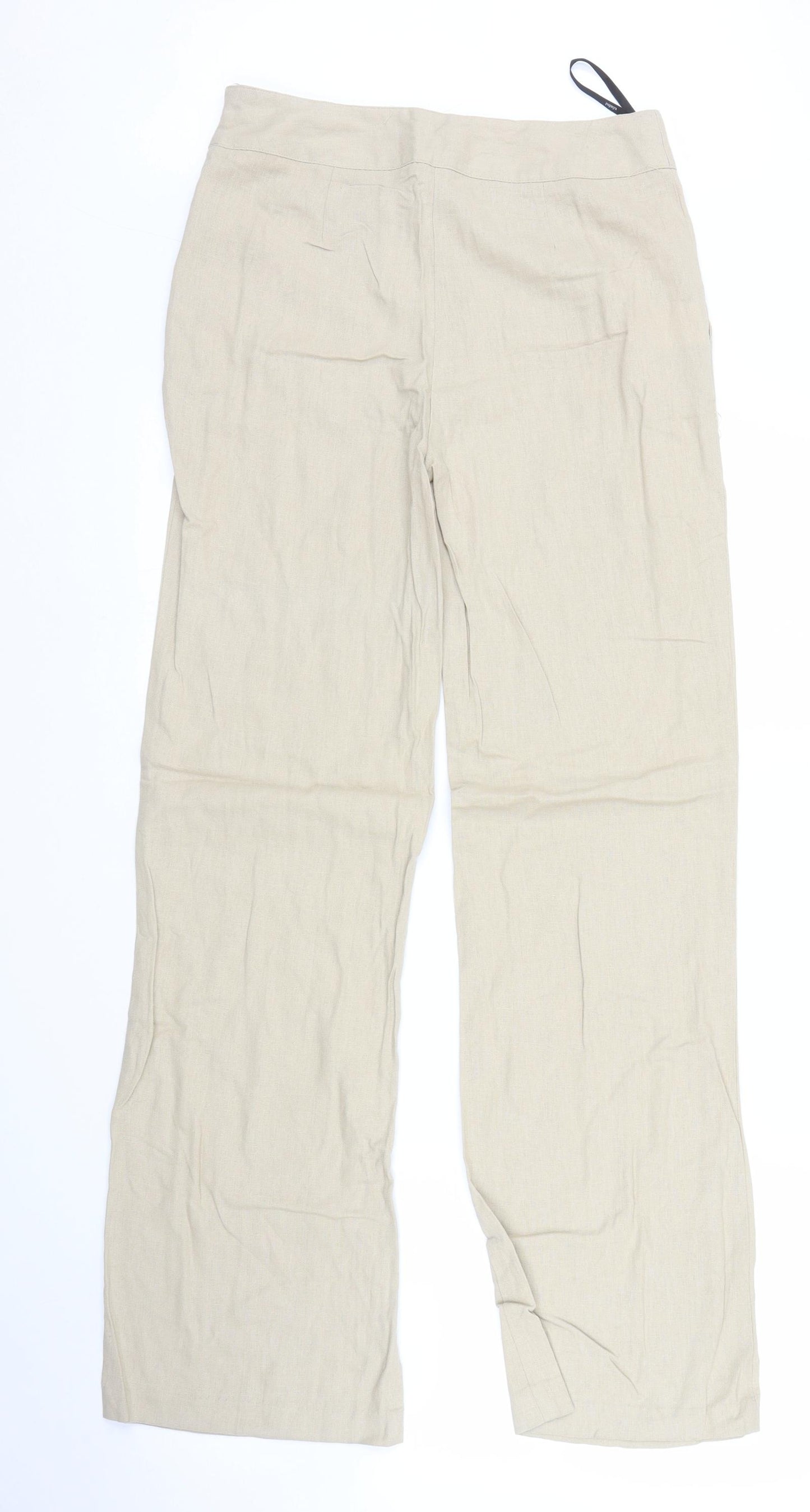 Papaya Womens Beige   Trousers  Size 8 L30 in