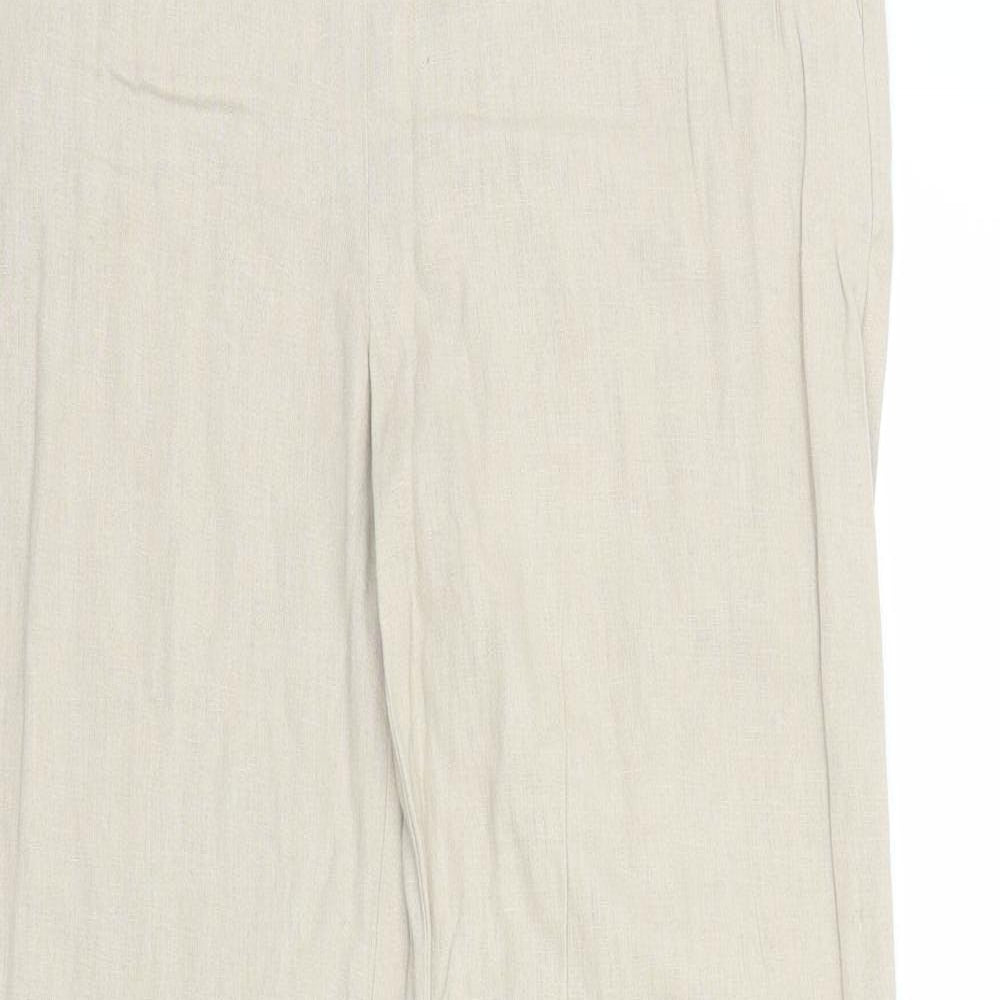 Papaya Womens Beige   Trousers  Size 8 L30 in