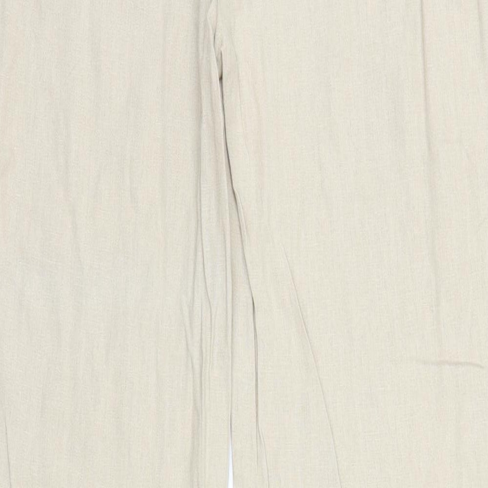 Papaya Womens Beige   Trousers  Size 8 L30 in