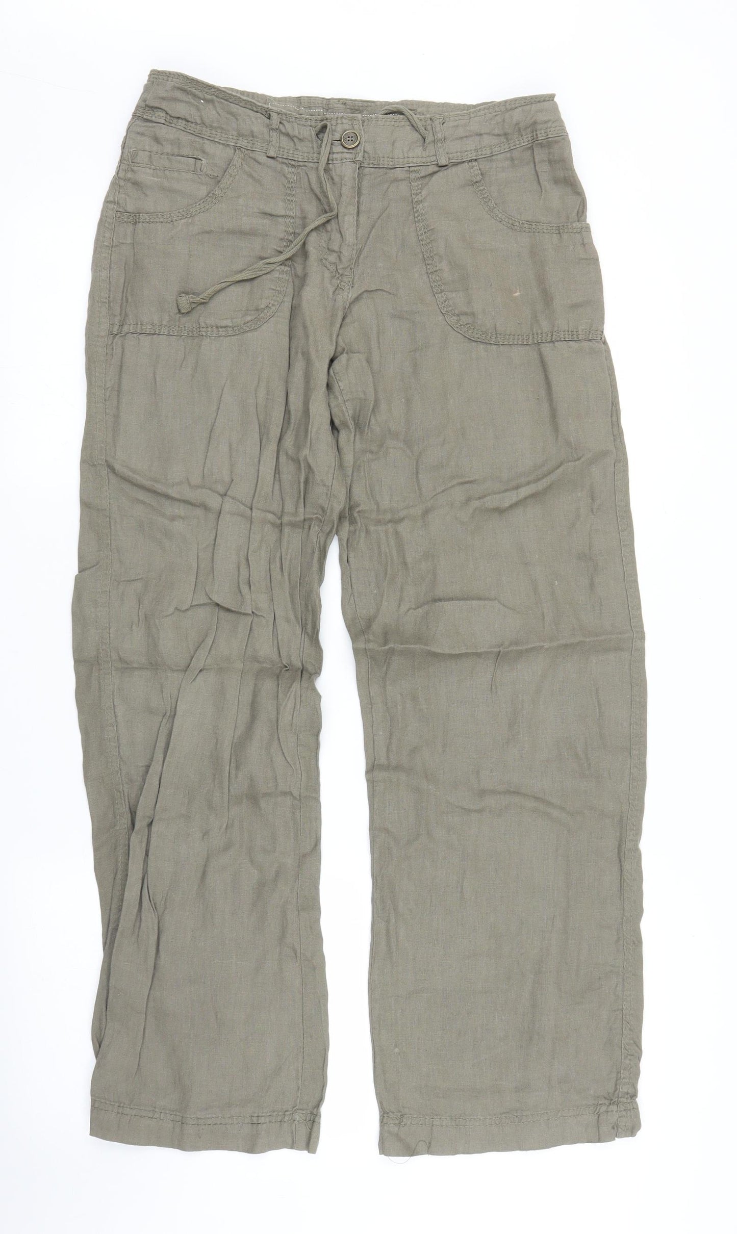 Primark Womens Green   Trousers  Size 8 L29 in