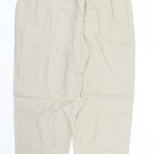 Preworn Womens Beige   Capri Trousers Size L L26 in