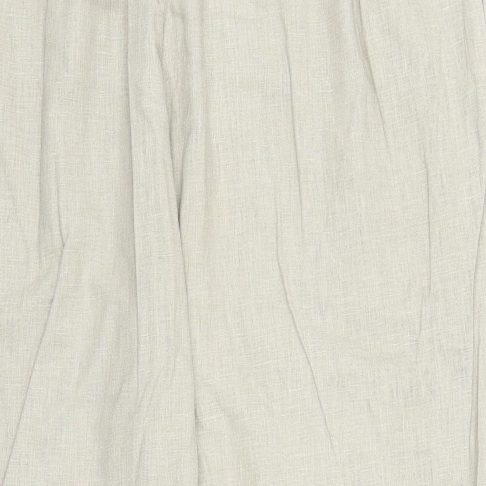 Preworn Womens Beige   Capri Trousers Size L L26 in