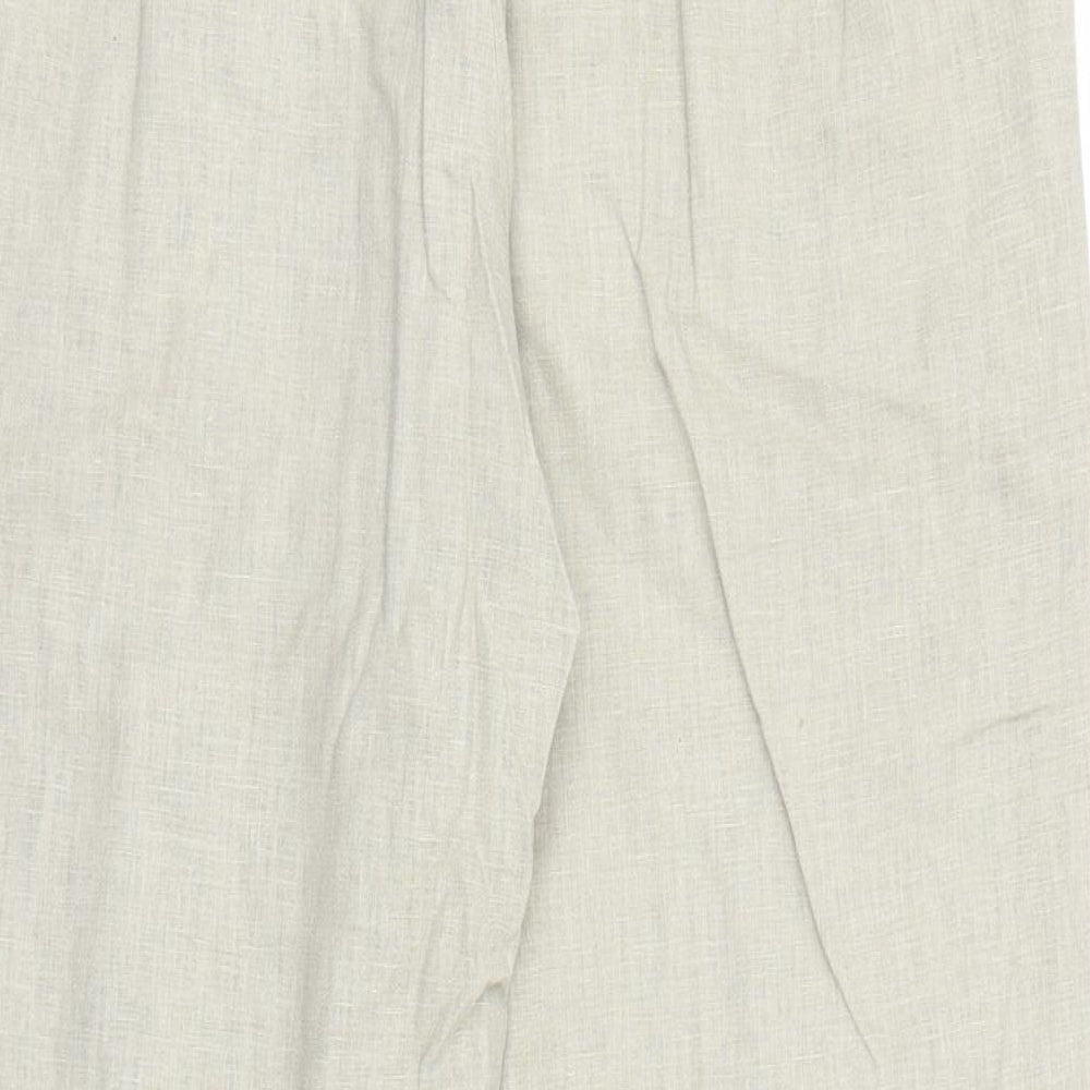 Preworn Womens Beige   Capri Trousers Size L L26 in