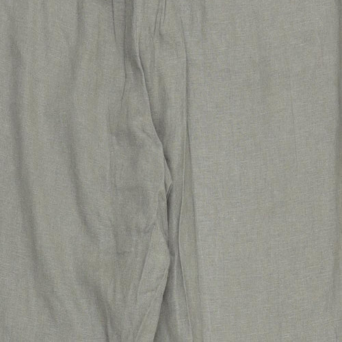 M&S Womens Green   Capri Trousers Size 18 L26 in