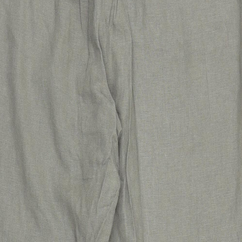 M&S Womens Green   Capri Trousers Size 18 L26 in