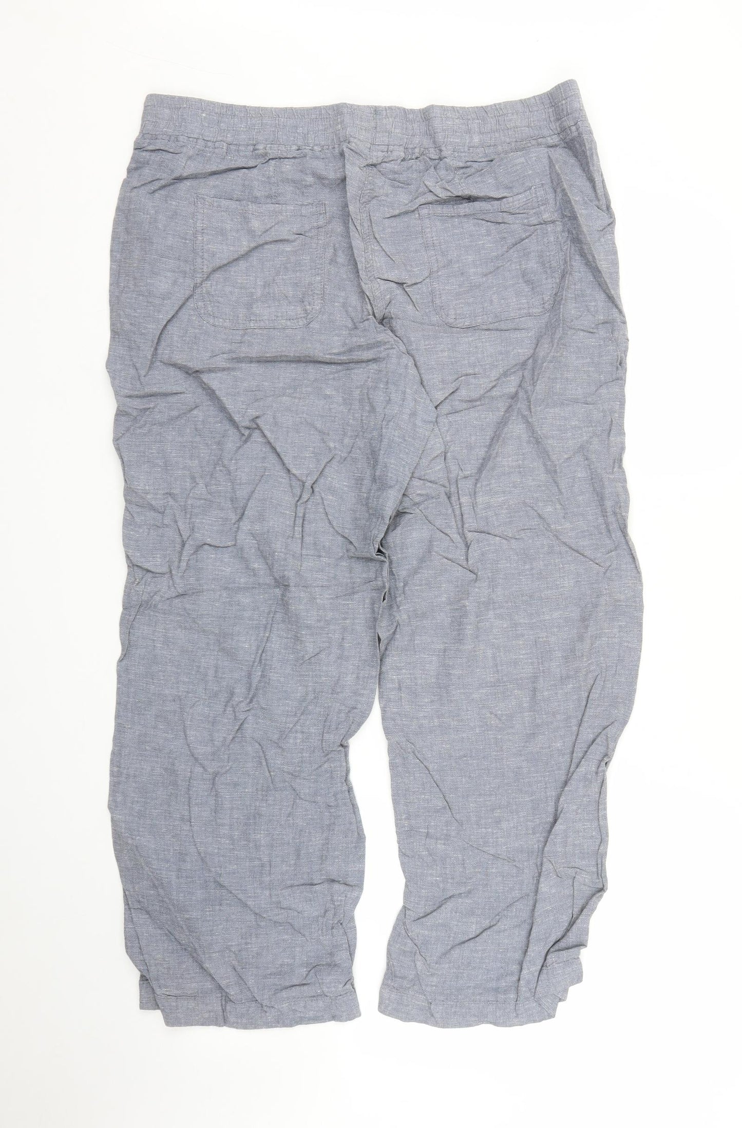 George Womens Blue   Capri Trousers Size 16 L26 in