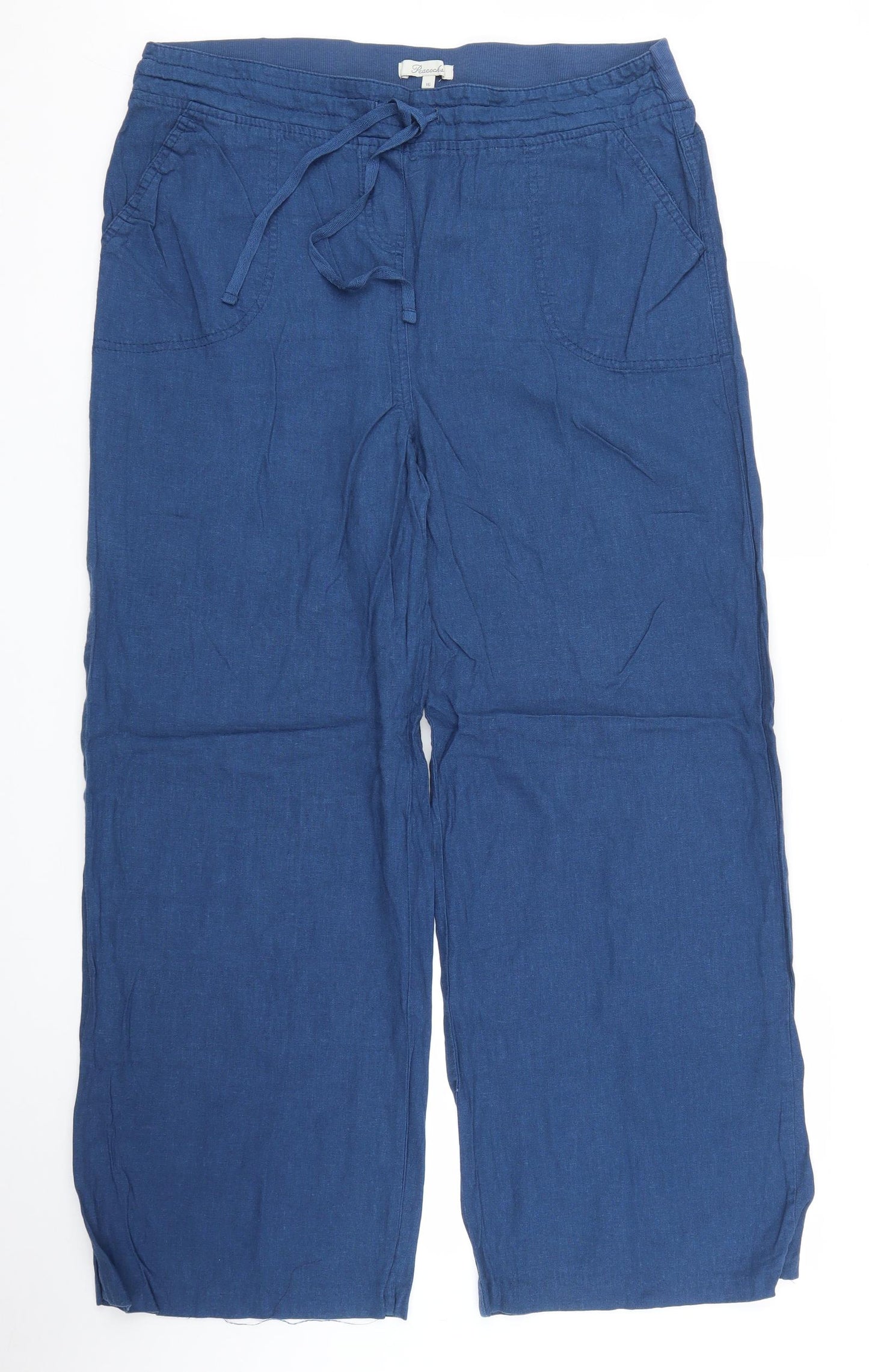 Peacocks Womens Blue   Trousers  Size 6 L28 in