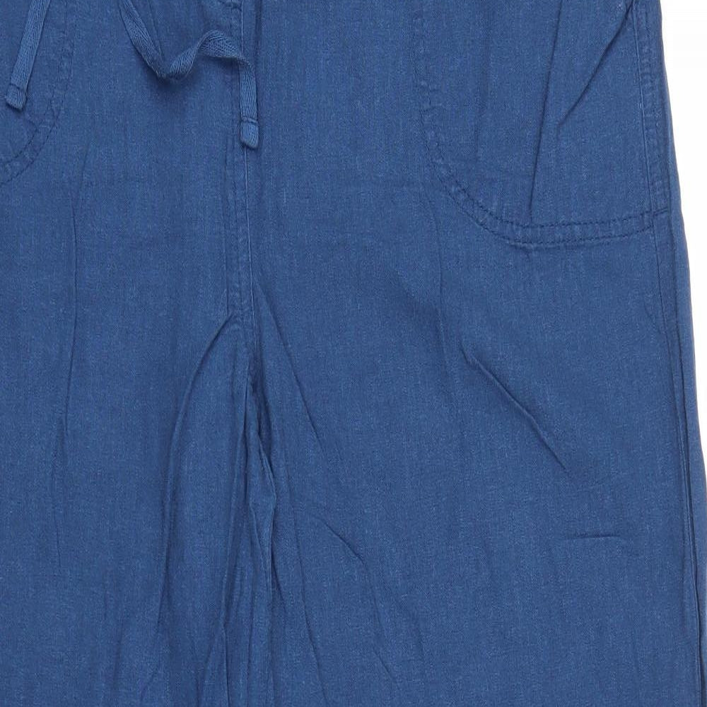 Peacocks Womens Blue   Trousers  Size 6 L28 in