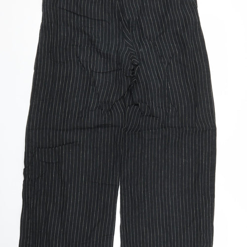 Hobbs Womens Black Striped  Trousers  Size 10 L29 in