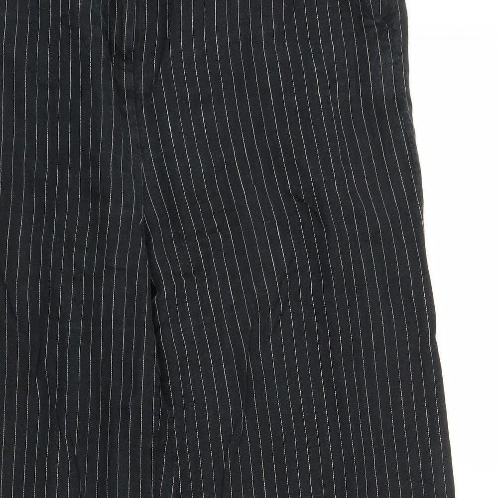Hobbs Womens Black Striped  Trousers  Size 10 L29 in