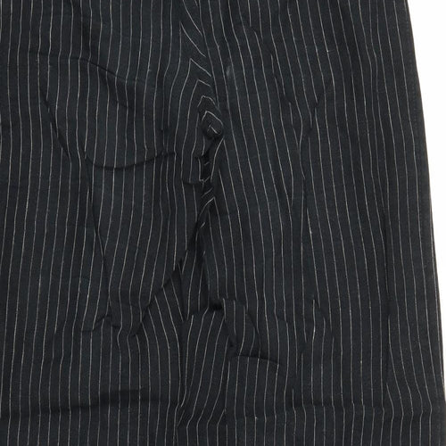 Hobbs Womens Black Striped  Trousers  Size 10 L29 in