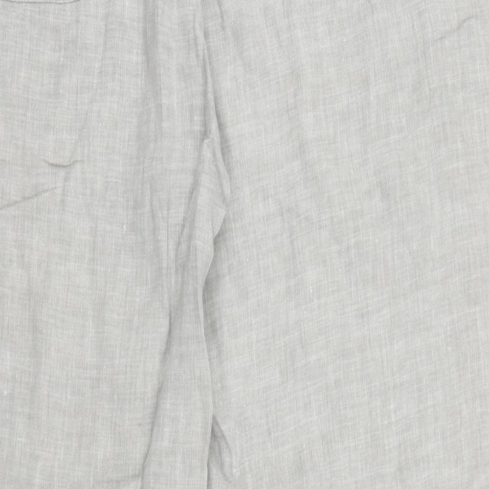 M&S Womens Grey   Capri Trousers Size 12 L25 in