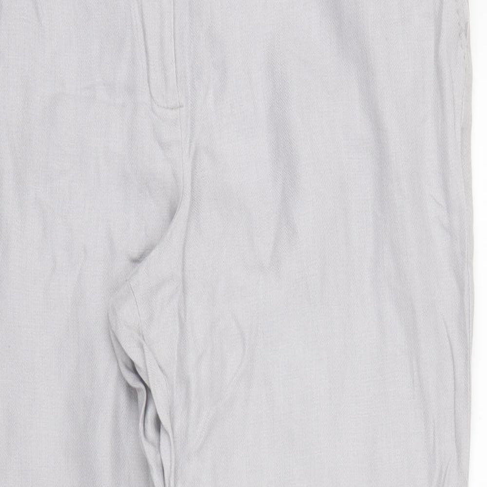 Savida Womens Grey   Pedal Pusher Trousers Size 14 L25 in
