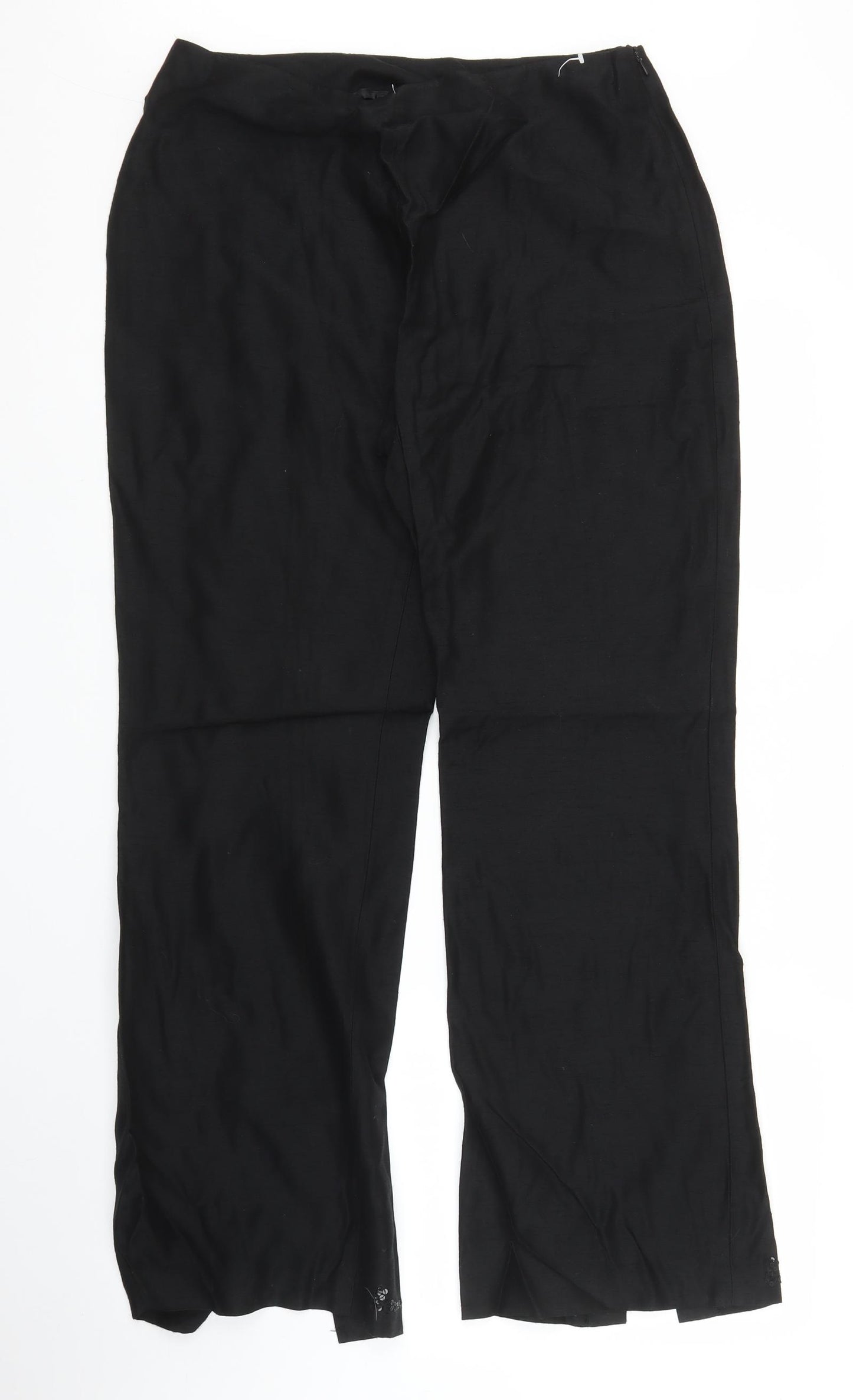 NEXT Womens Black   Trousers  Size 14 L28 in