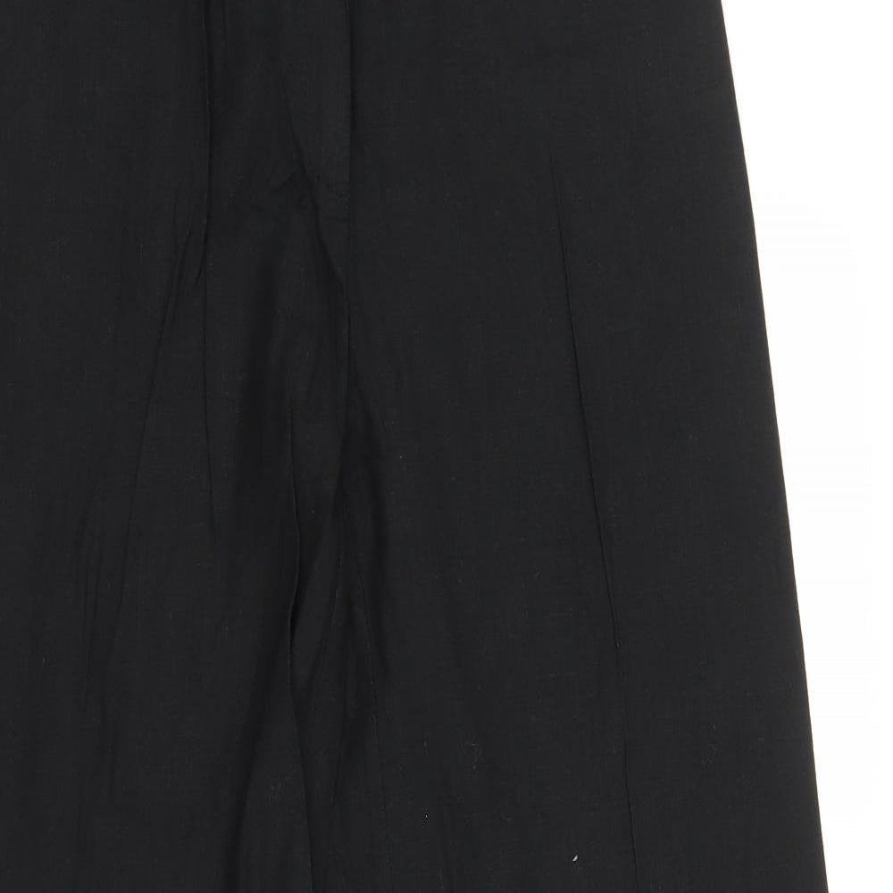 M&S Womens Black   Trousers  Size 12 L31 in