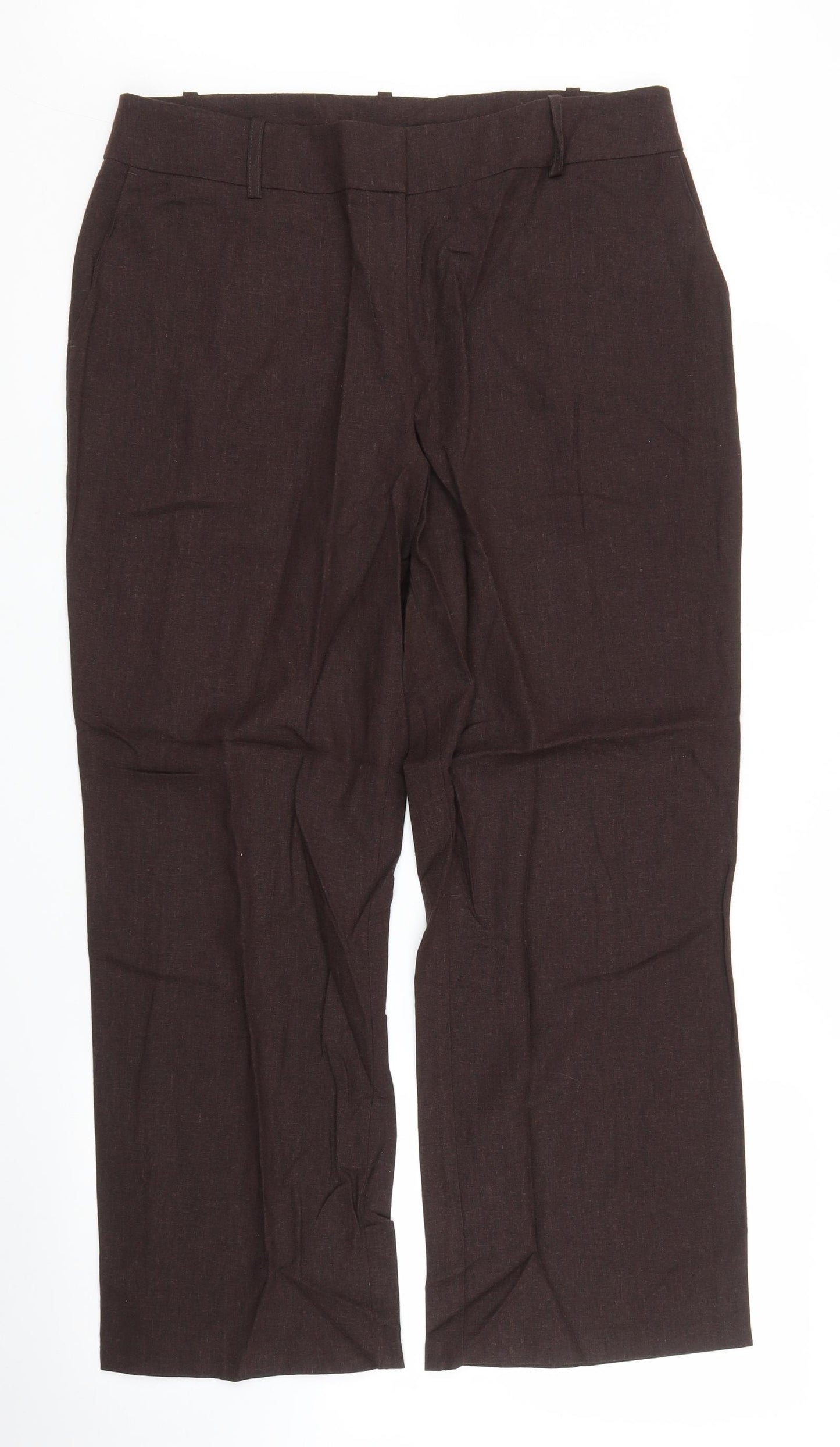 BHS Womens Brown   Trousers  Size 16 L27 in