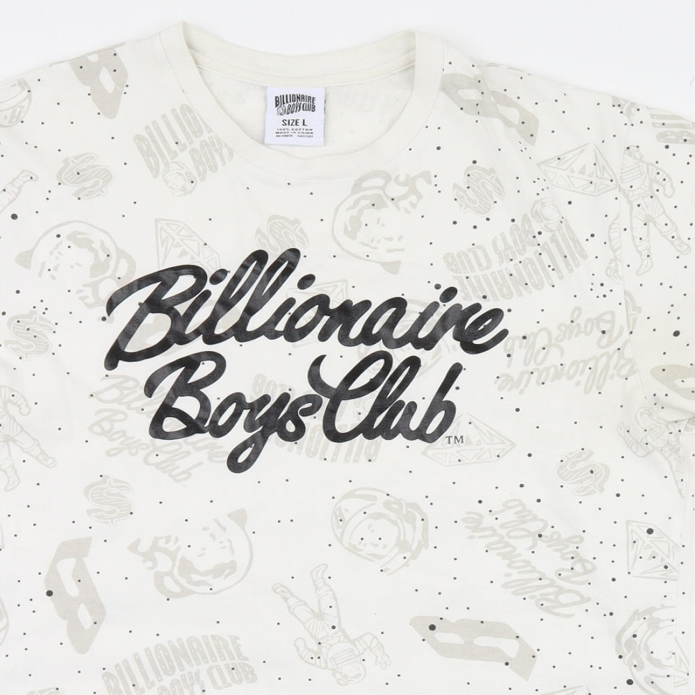 Billionaire Boys Club Mens White    T-Shirt Size L