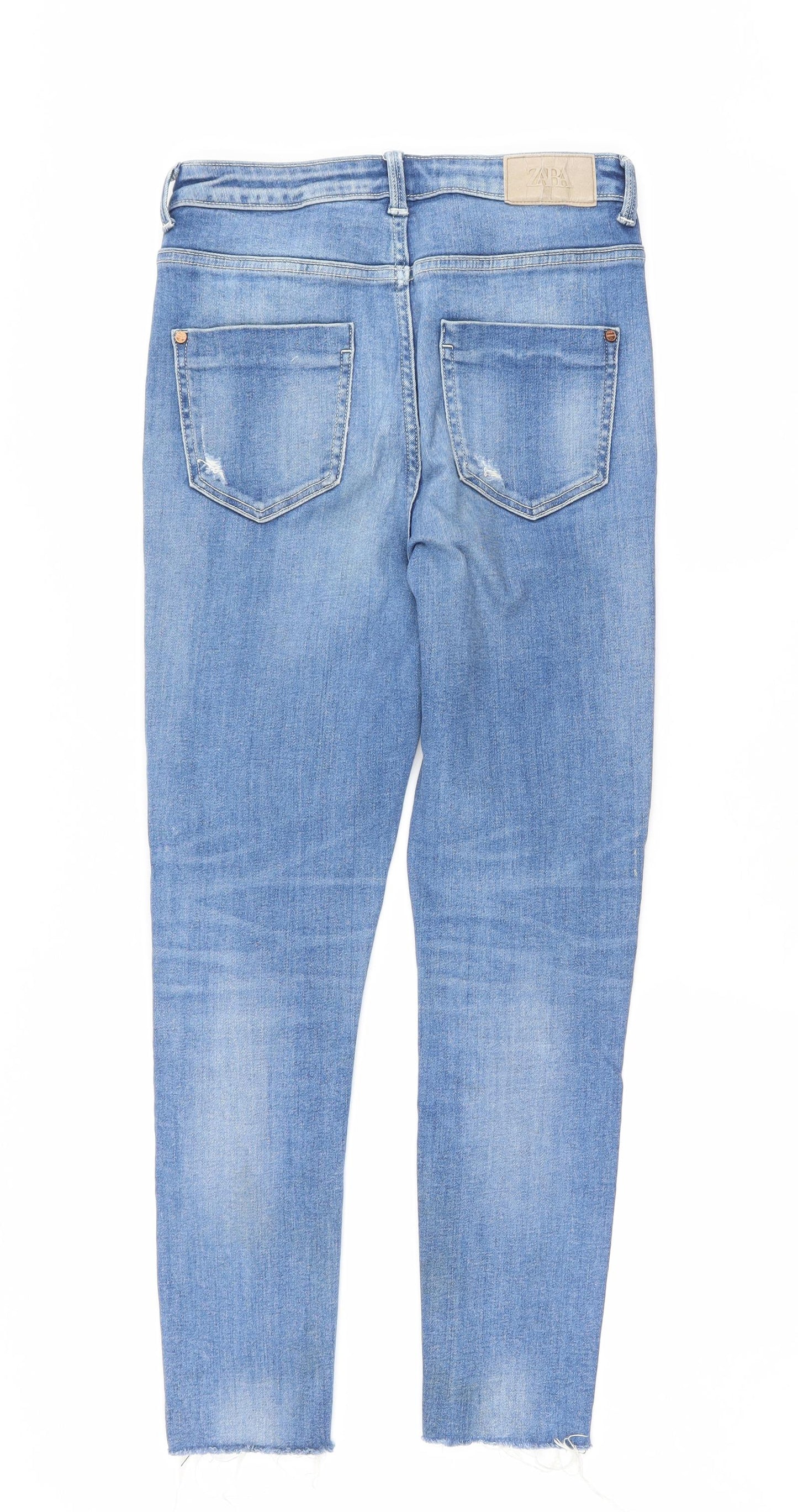 Zara Womens Blue   Skinny Jeans Size 38 L27.5 in