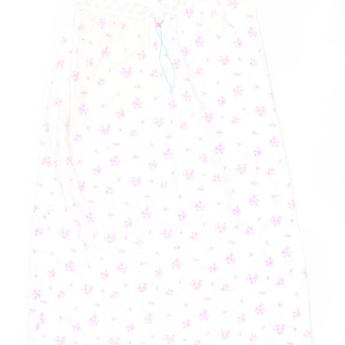 Marks and Spencer Womens White Floral  Top Dress Size 14