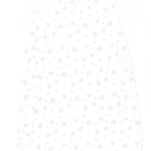 Marks and Spencer Womens White Floral  Top Dress Size 14