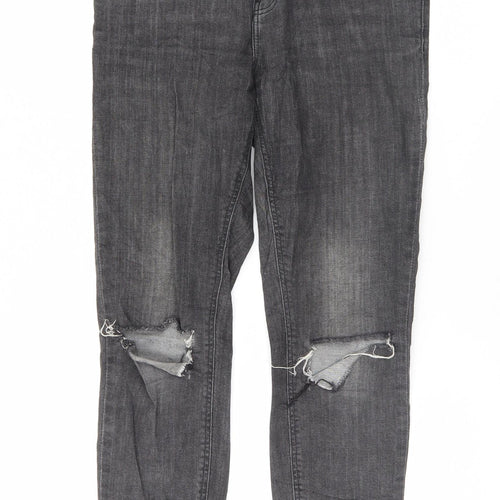 Review Womens Grey   Skinny Jeans Size 28 L29.5 in