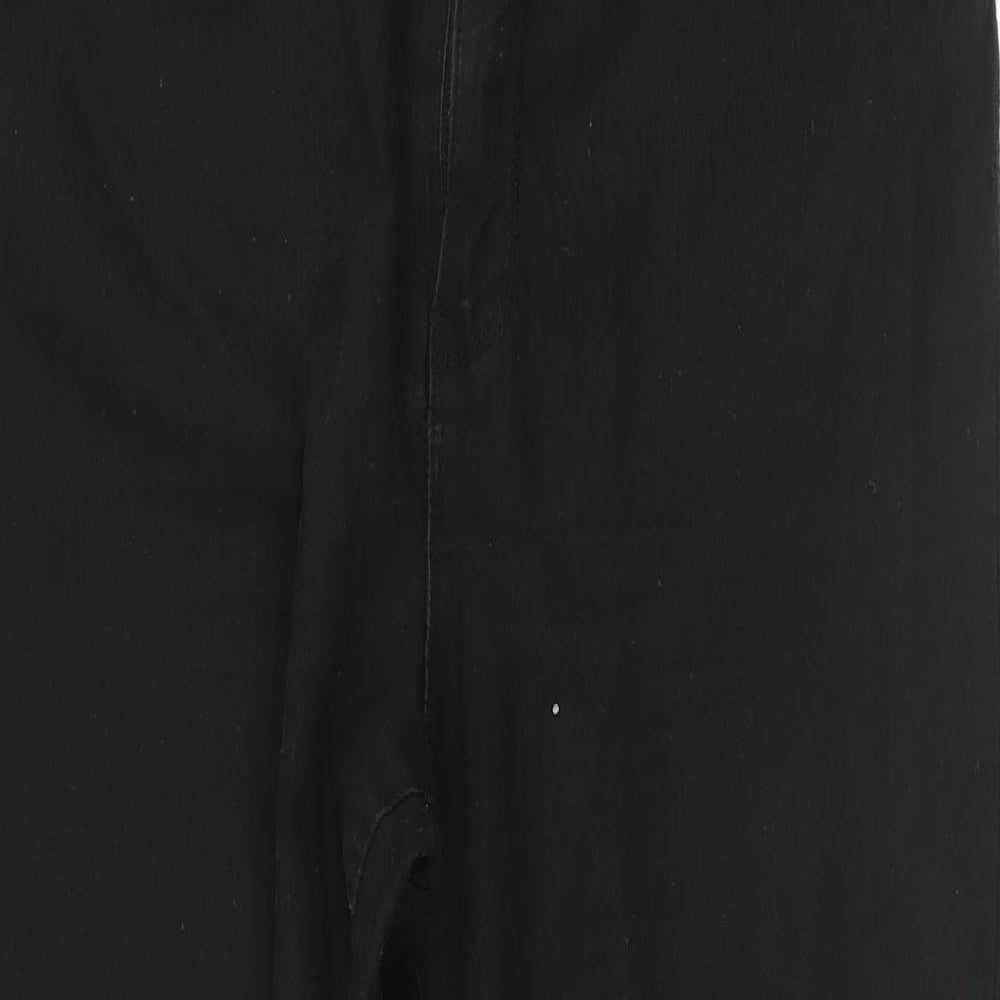 Denim & Co. Womens Black   Skinny Jeans Size 16 L27 in