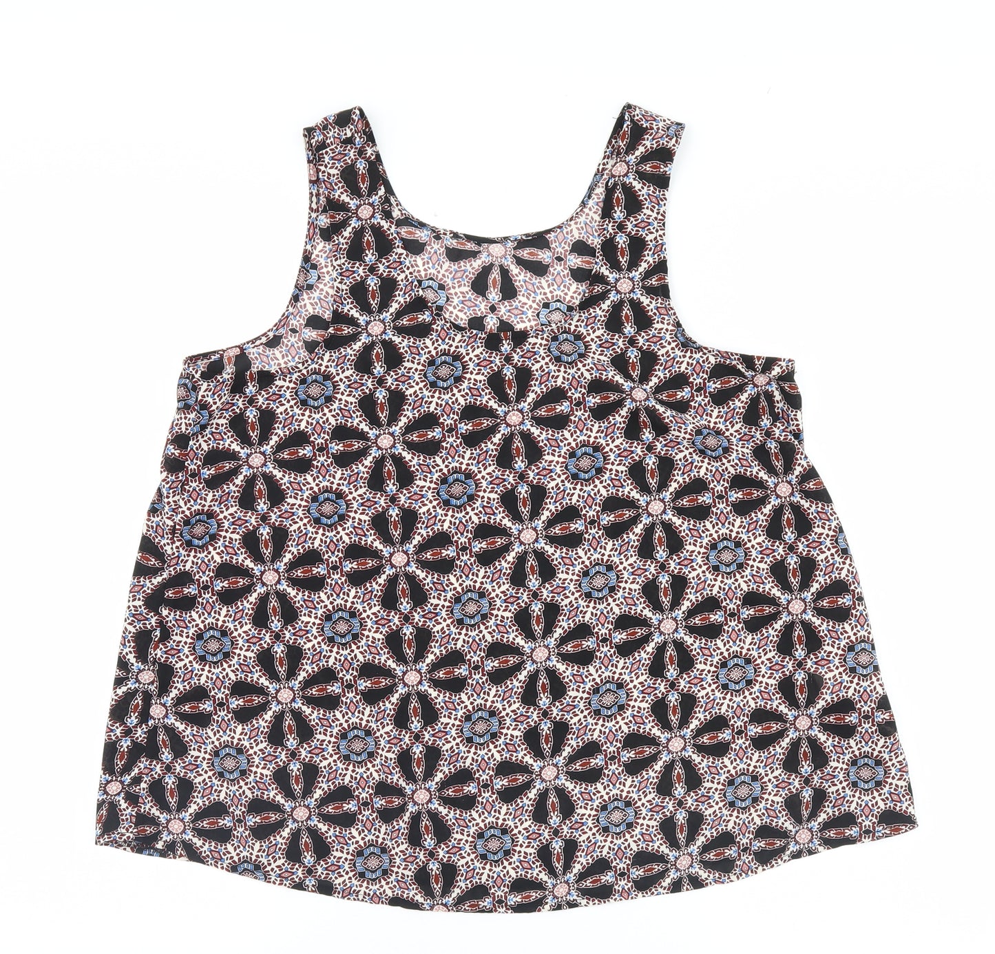 Atmosphere Womens Multicoloured Argyle/Diamond  Basic Tank Size 10