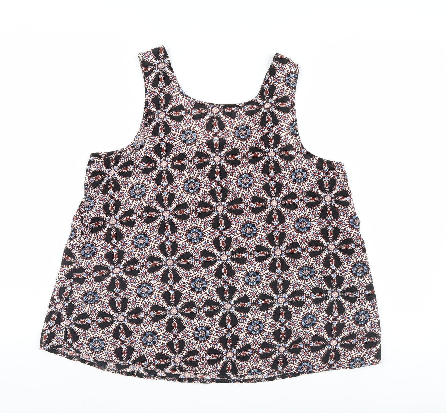 Atmosphere Womens Multicoloured Argyle/Diamond  Basic Tank Size 10