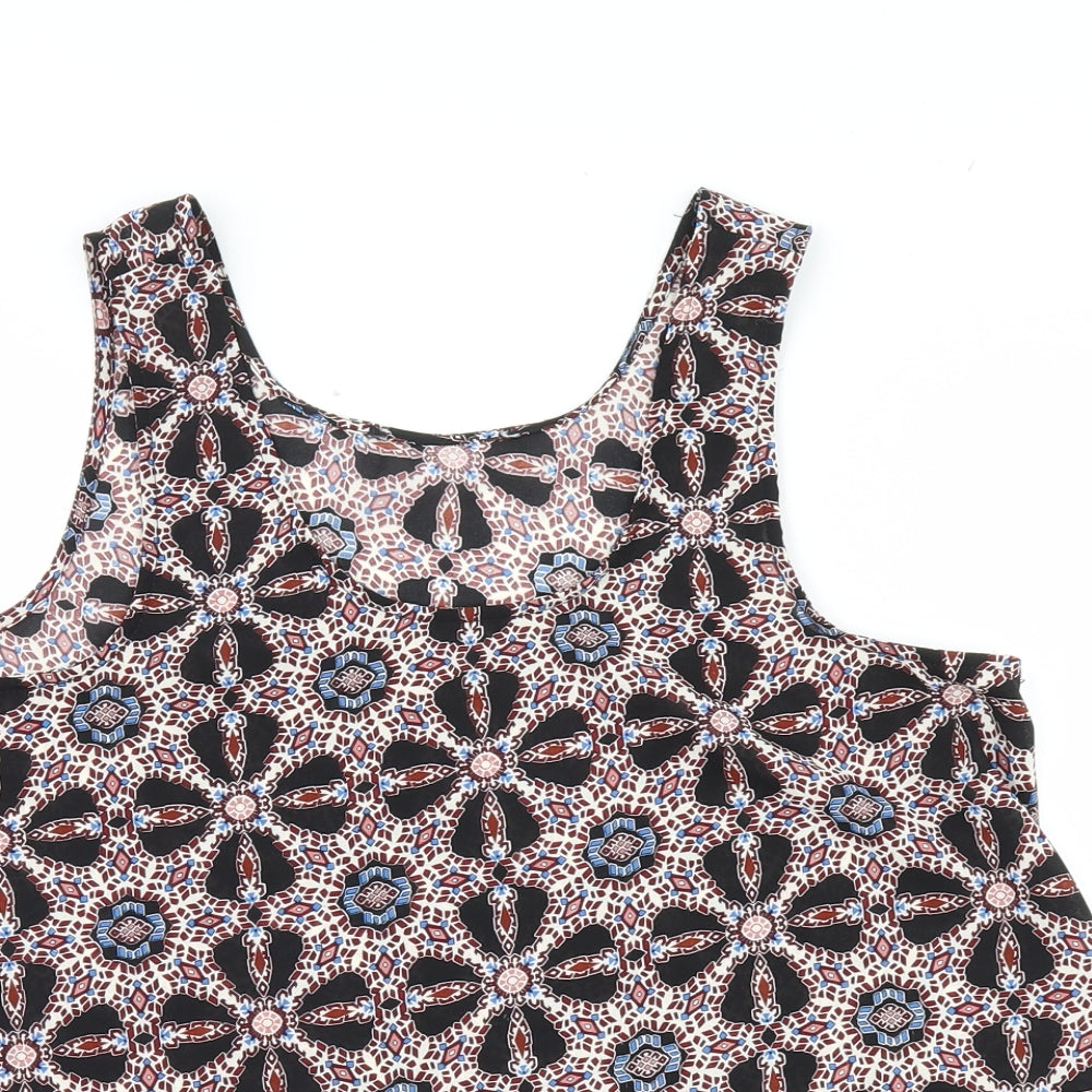 Atmosphere Womens Multicoloured Argyle/Diamond  Basic Tank Size 10
