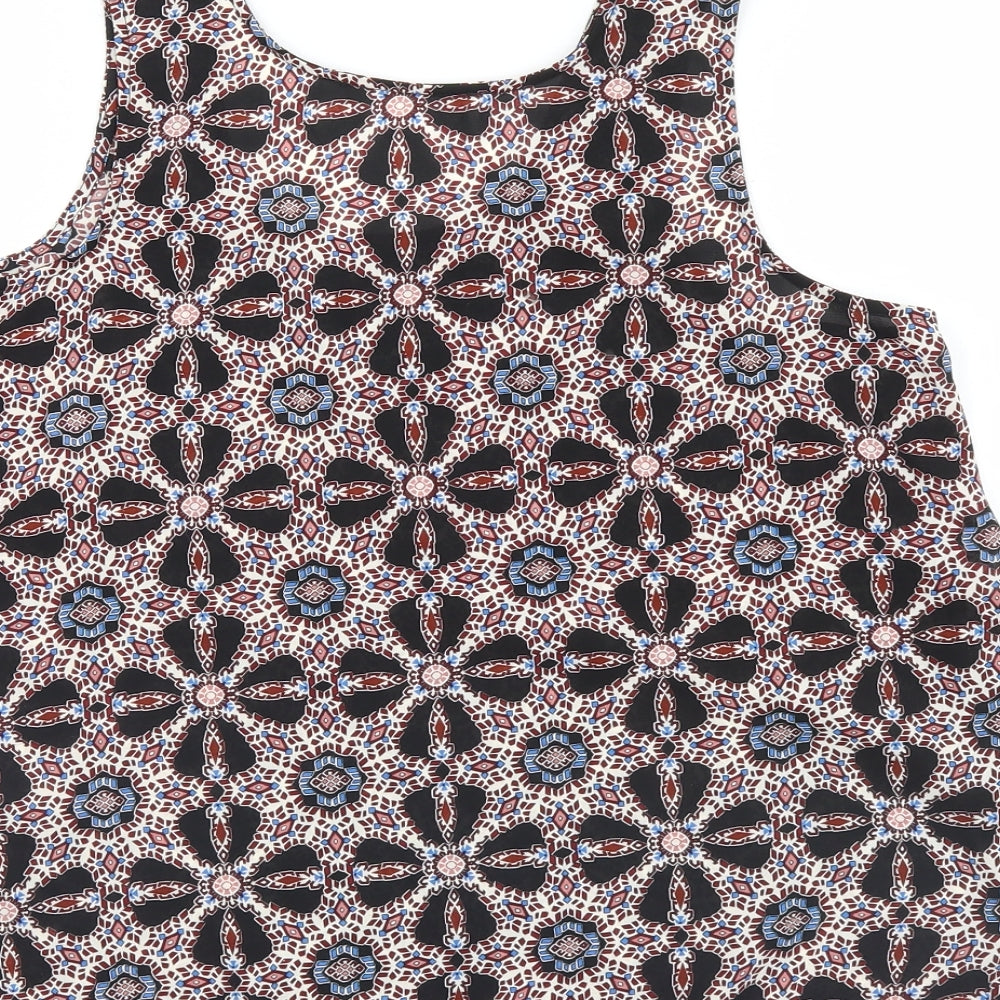 Atmosphere Womens Multicoloured Argyle/Diamond  Basic Tank Size 10