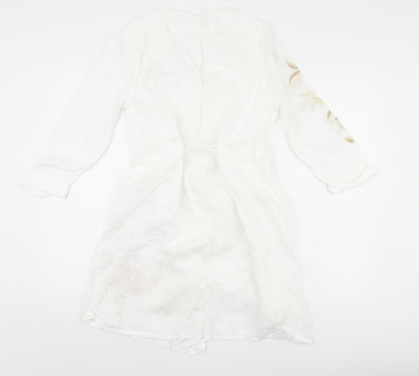 Preworn Womens White Houndstooth  Shift  Size 16