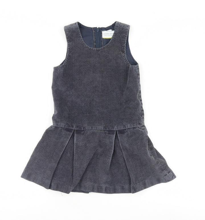 Denby Dale Girls Blue Pinafore/Dungaree Dress Size 6 Years