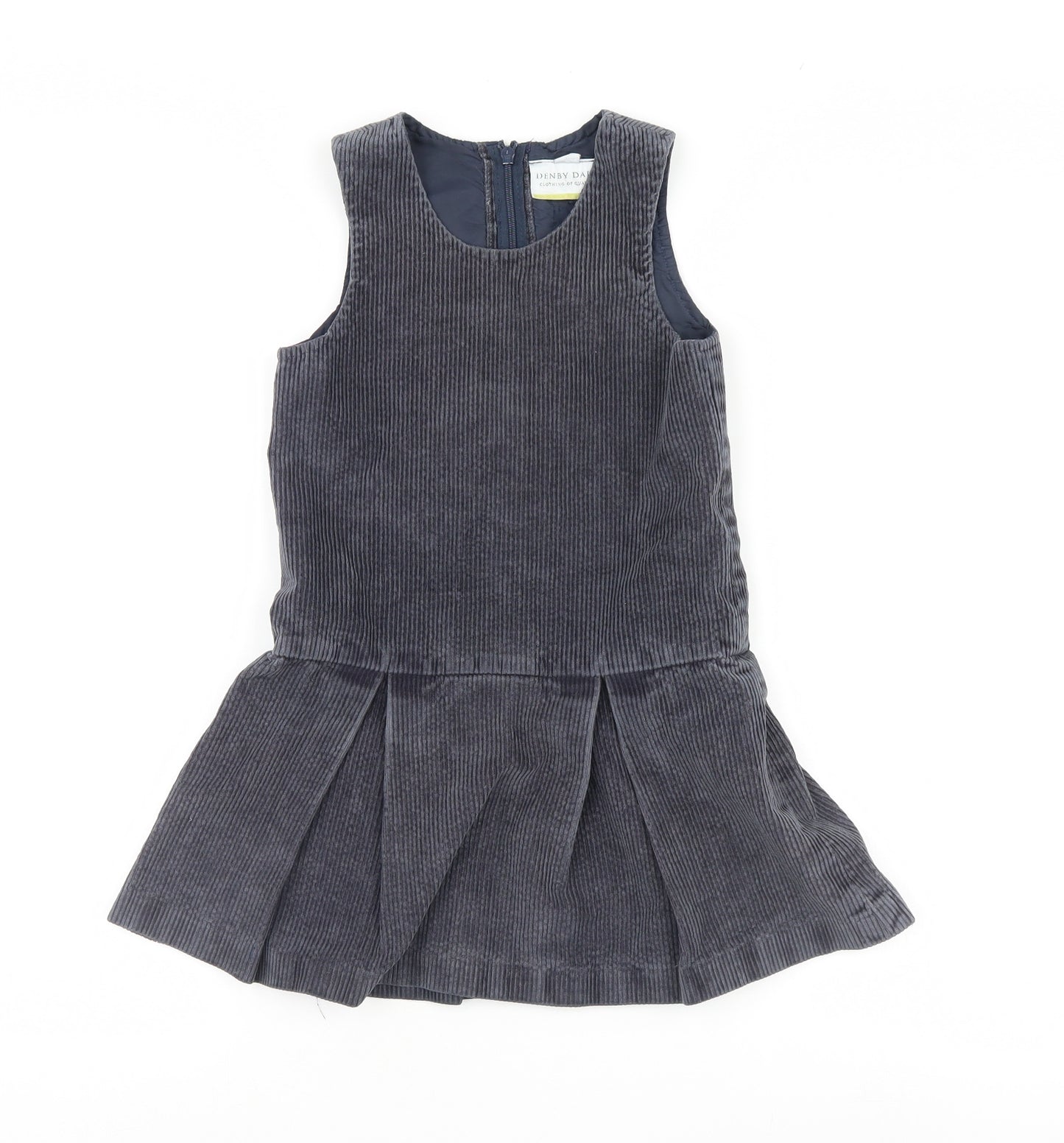 Denby Dale Girls Blue   Pinafore/Dungaree Dress  Size 6 Years