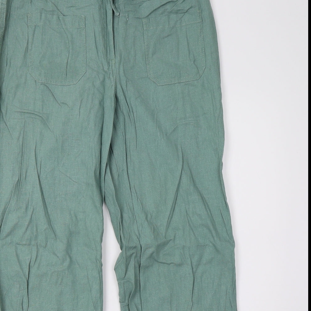 Matalan Womens Green   Trousers  Size 14 L31 in