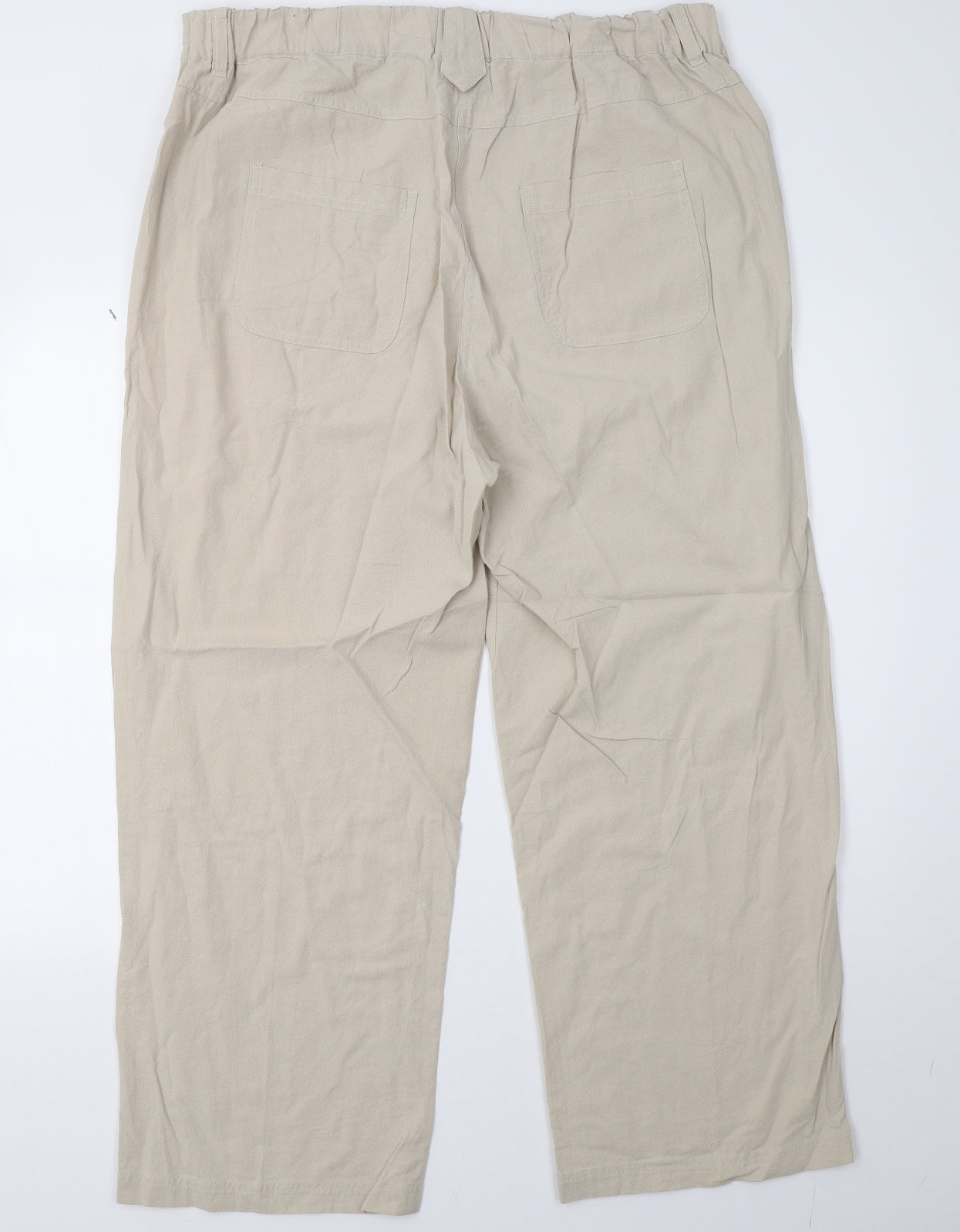 Yours Womens Beige   Trousers  Size 18 L29 in