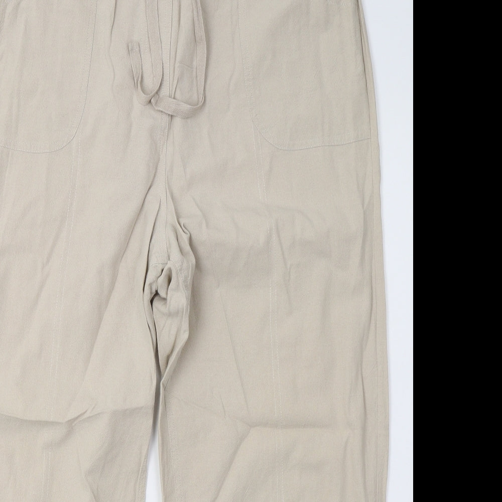 Yours Womens Beige   Trousers  Size 18 L29 in
